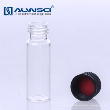 Free sample 4ML Lab analysis hplc Borosilicate glass vial with open top black cap